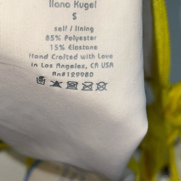 KORAL Swim Bikini Tie Bottoms Bright Yellow S - Picture 9 of 10